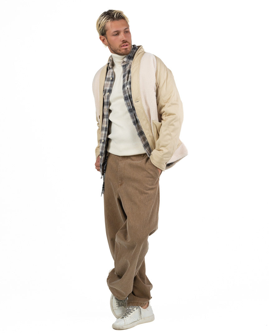 Giacca Fleece in Teddy - Telacruda