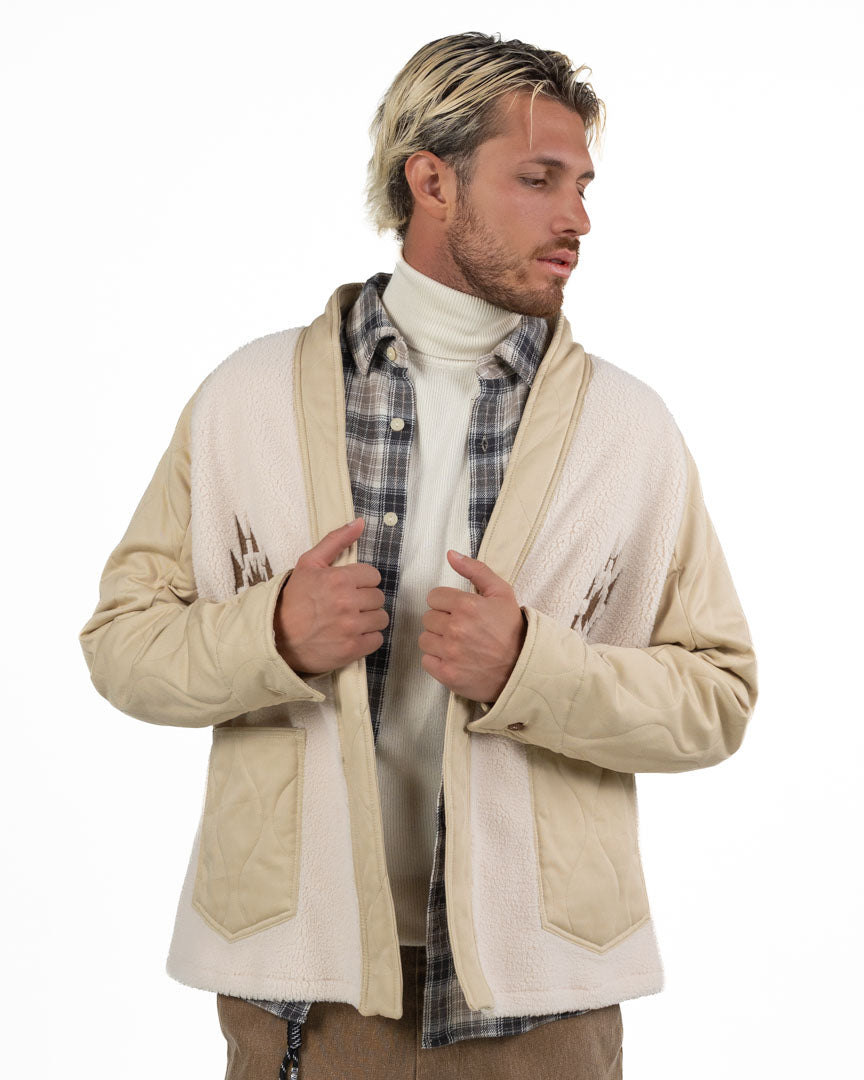 Giacca Fleece in Teddy - Telacruda