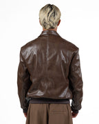 Giubbotto Bombeur in Ecopelle Vintage - Imperial