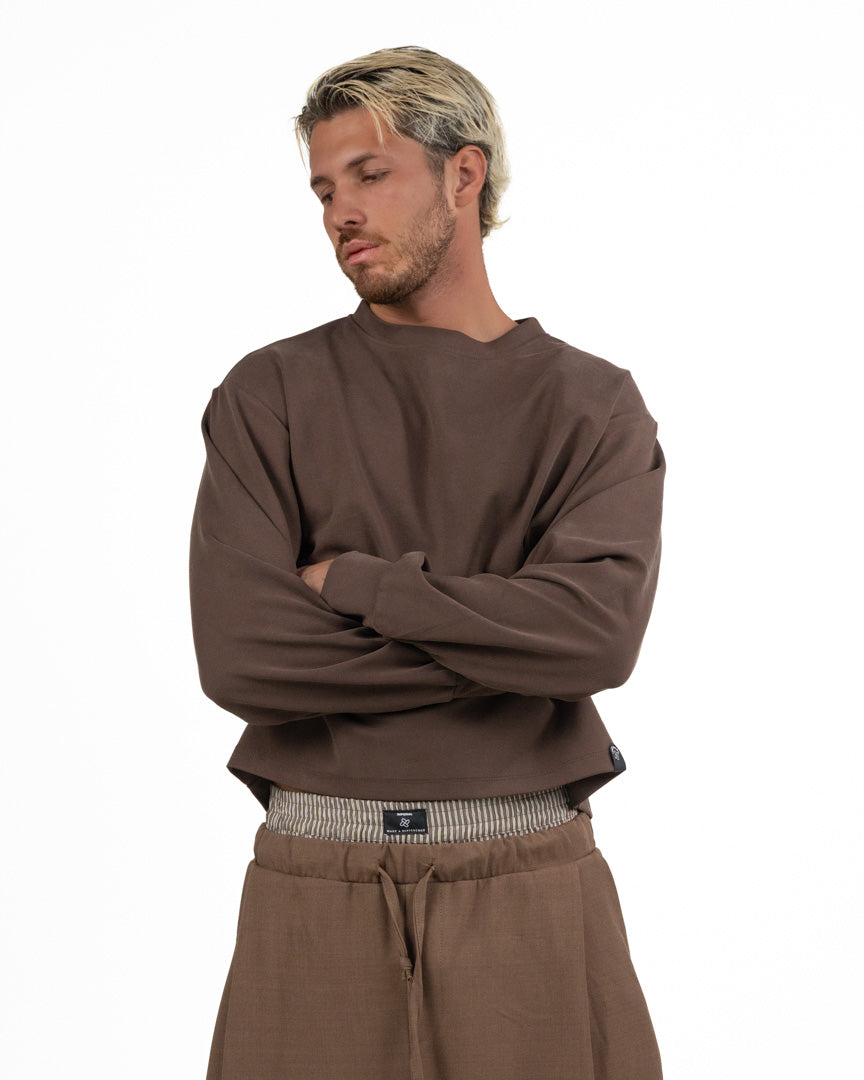 Maglia Boxy a Maniche Lunghe - Imperial