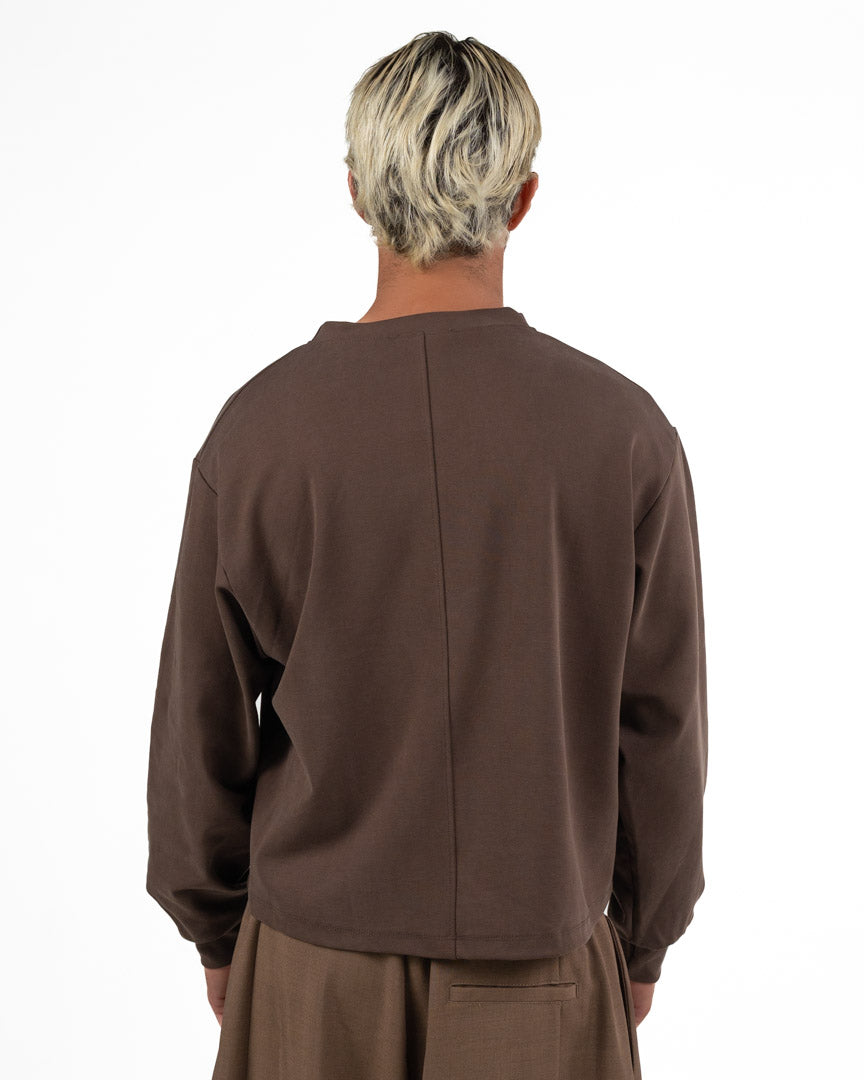 Maglia Boxy a Maniche Lunghe - Imperial