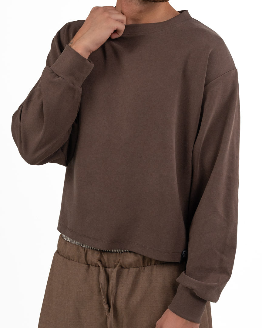 Maglia Boxy a Maniche Lunghe - Imperial