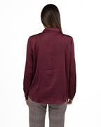 Camicia in Satin Bordeaux - Emme Marella