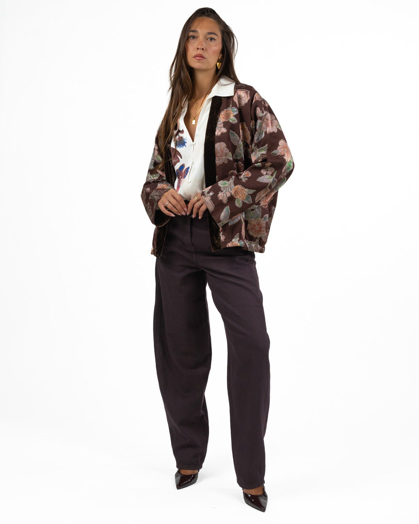 Jeans Denim Wide Leg – Colore Vino - Marella