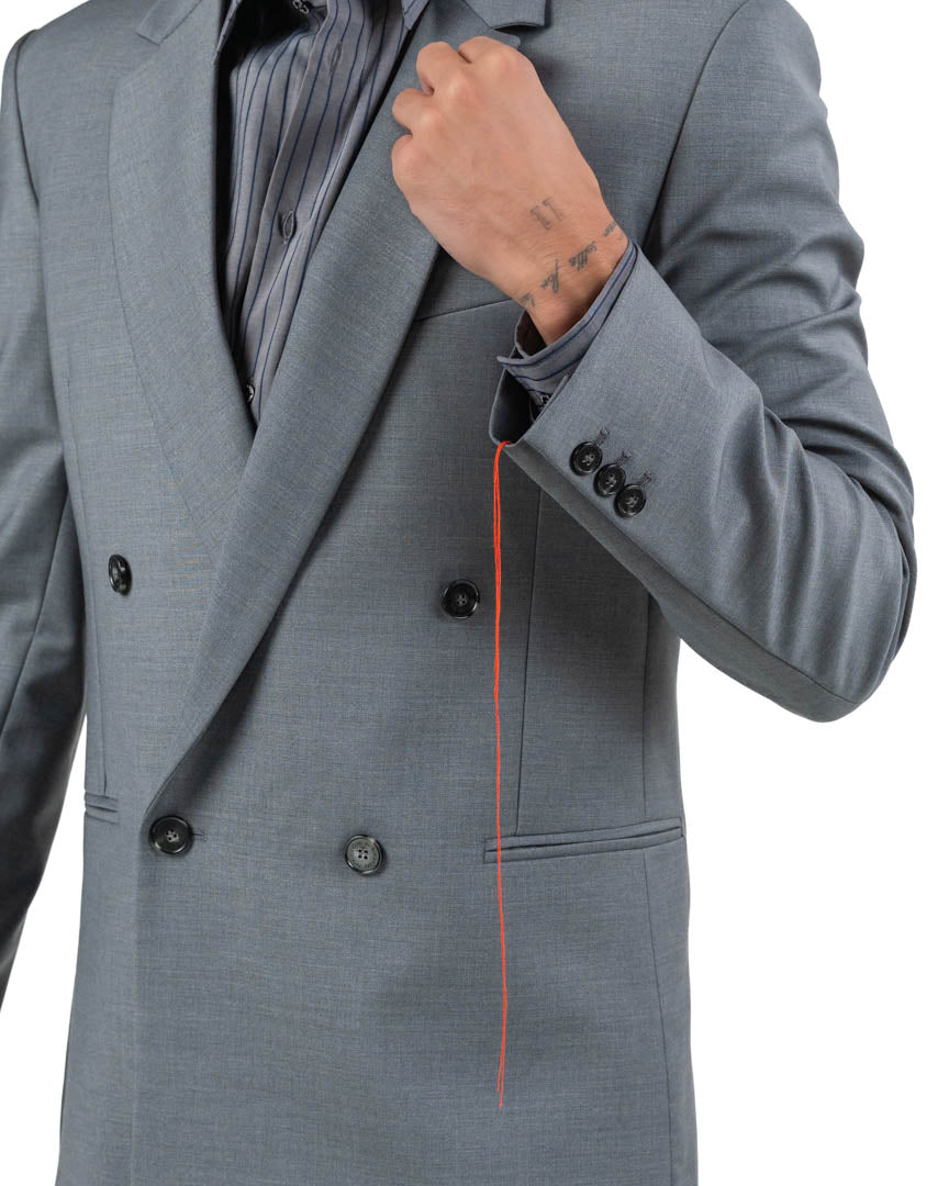 Abito Sartoriale Doppiopetto Grigio - Patrizia Pepe