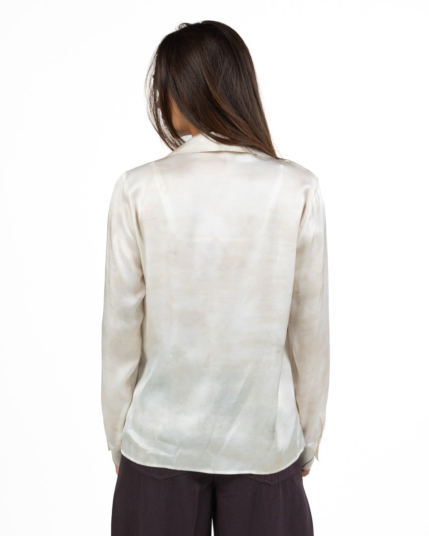 Camicia in Satin a Stampa Floreale - Pennyblack