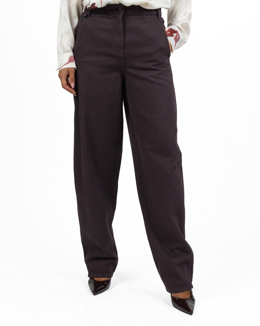 Jeans Denim Wide Leg – Colore Vino - Marella