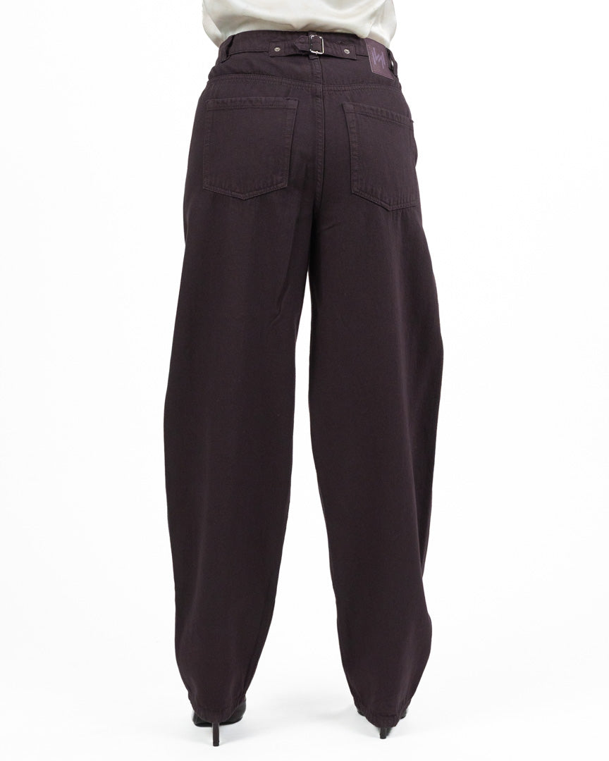 Jeans Denim Wide Leg – Colore Vino - Marella
