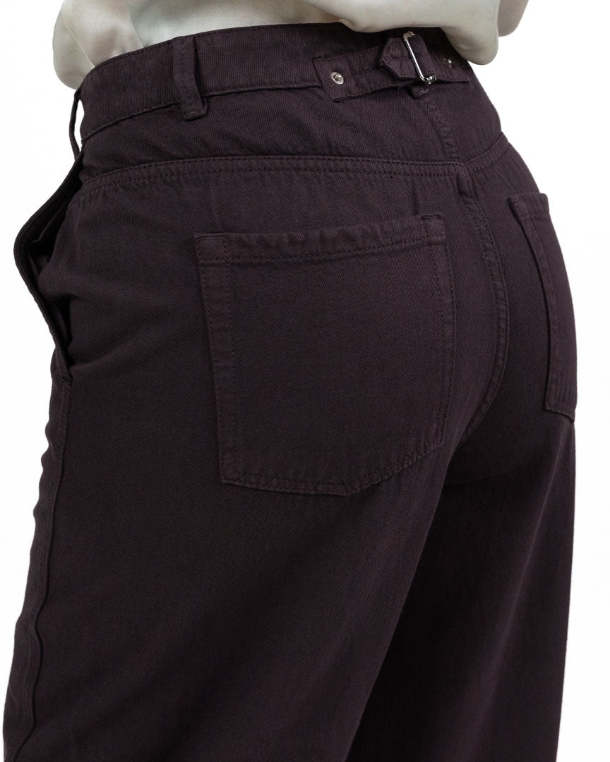 Jeans Denim Wide Leg – Colore Vino - Marella