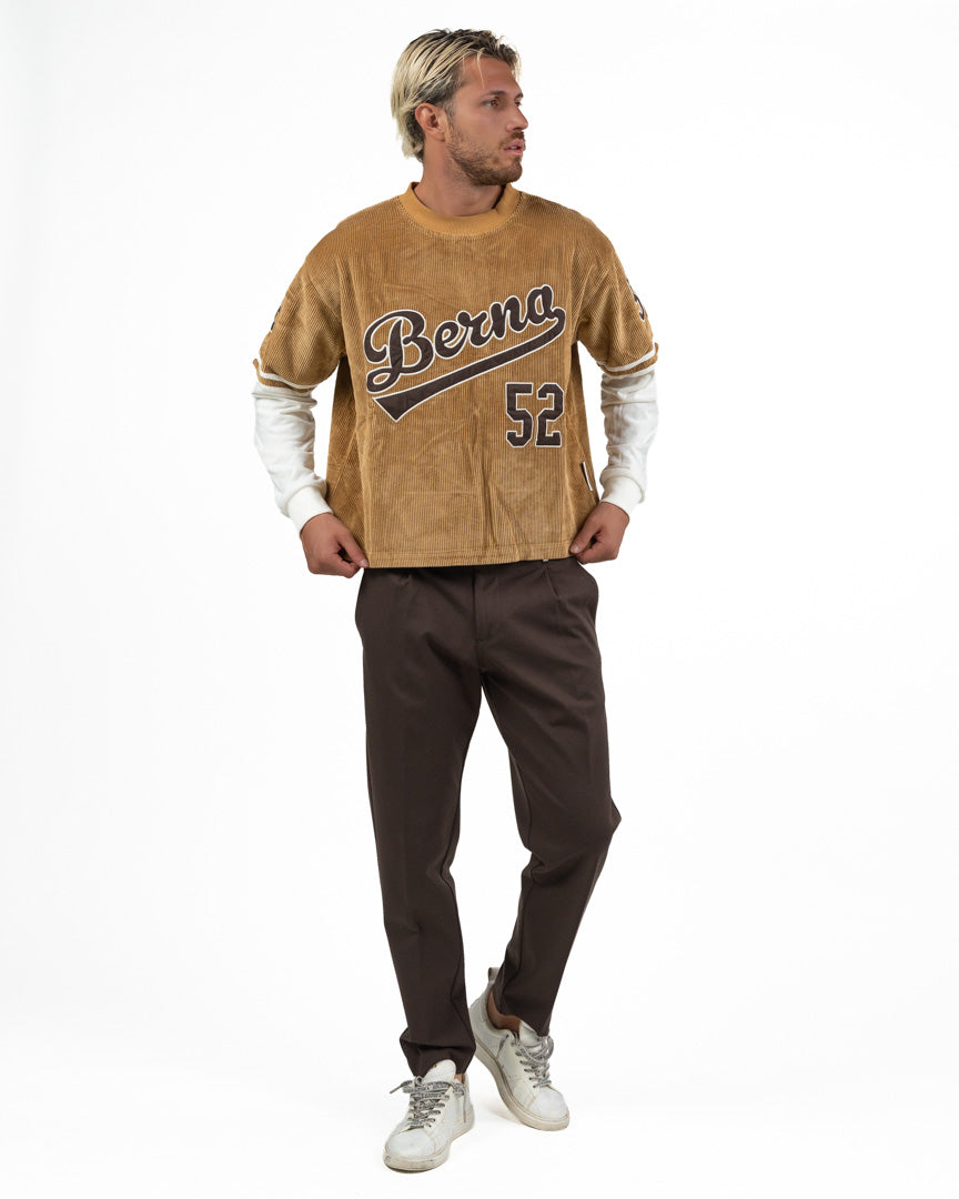 Maglia Baseball in Velluto Costa / Double Layer - Berna