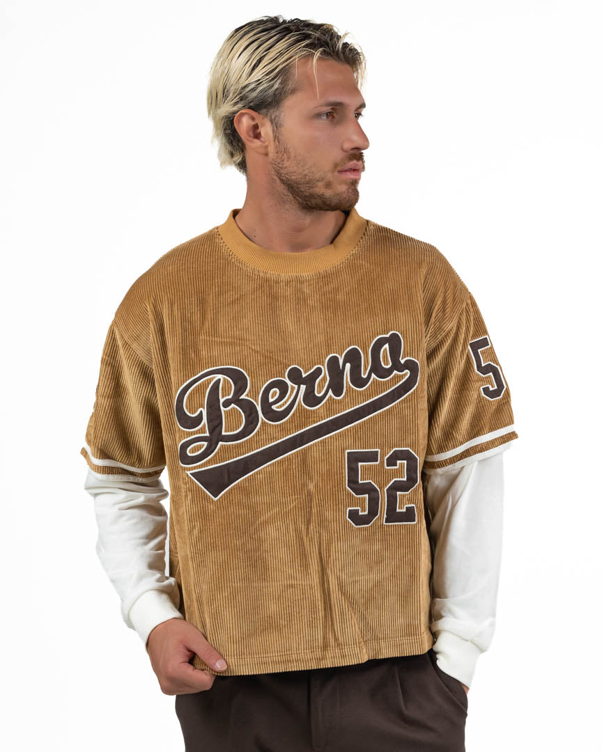 Maglia Baseball in Velluto Costa / Double Layer - Berna