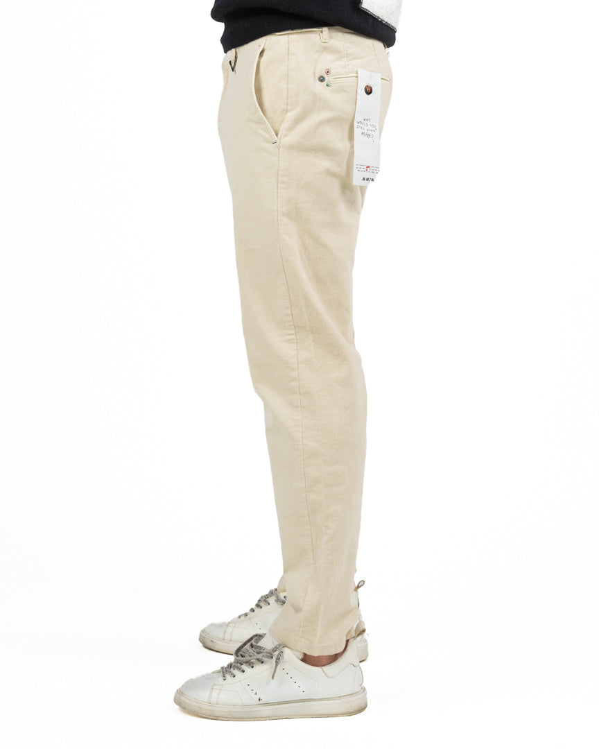 Pantaloni in velluto panna - Berna
