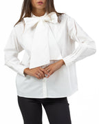 Camicia Bianca con Maxi Fiocco – Bianco Ottico - Gaudì