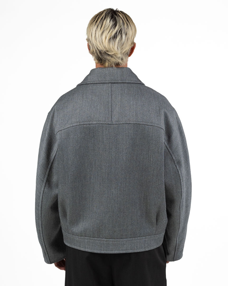 Giubbotto Corto in Panno con Zip - I'm Brian