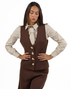 Gilet in Maglia con Bottoni Gioiello - Gaudì