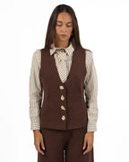 Gilet in Maglia con Bottoni Gioiello - Gaudì