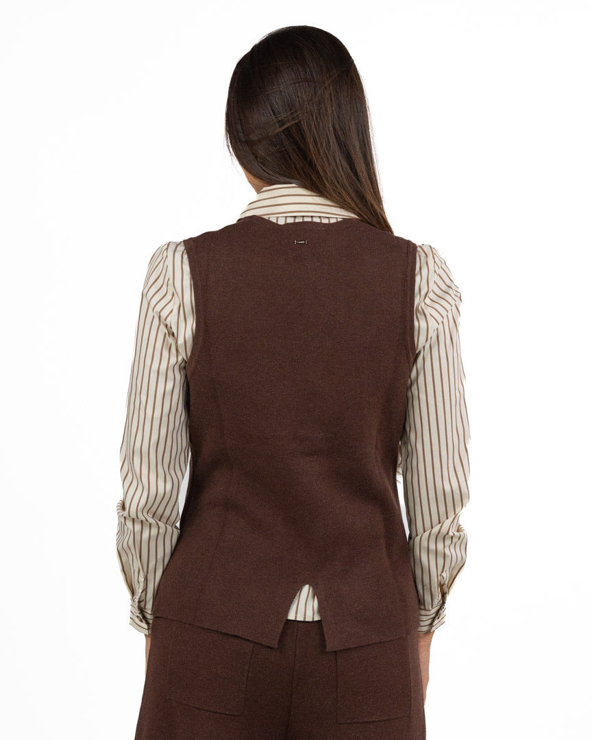 Gilet in Maglia con Bottoni Gioiello - Gaudì
