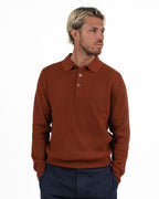 Maglione Polo a Costine Mattone - ATPCO