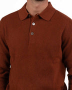 Maglione Polo a Costine Mattone - ATPCO