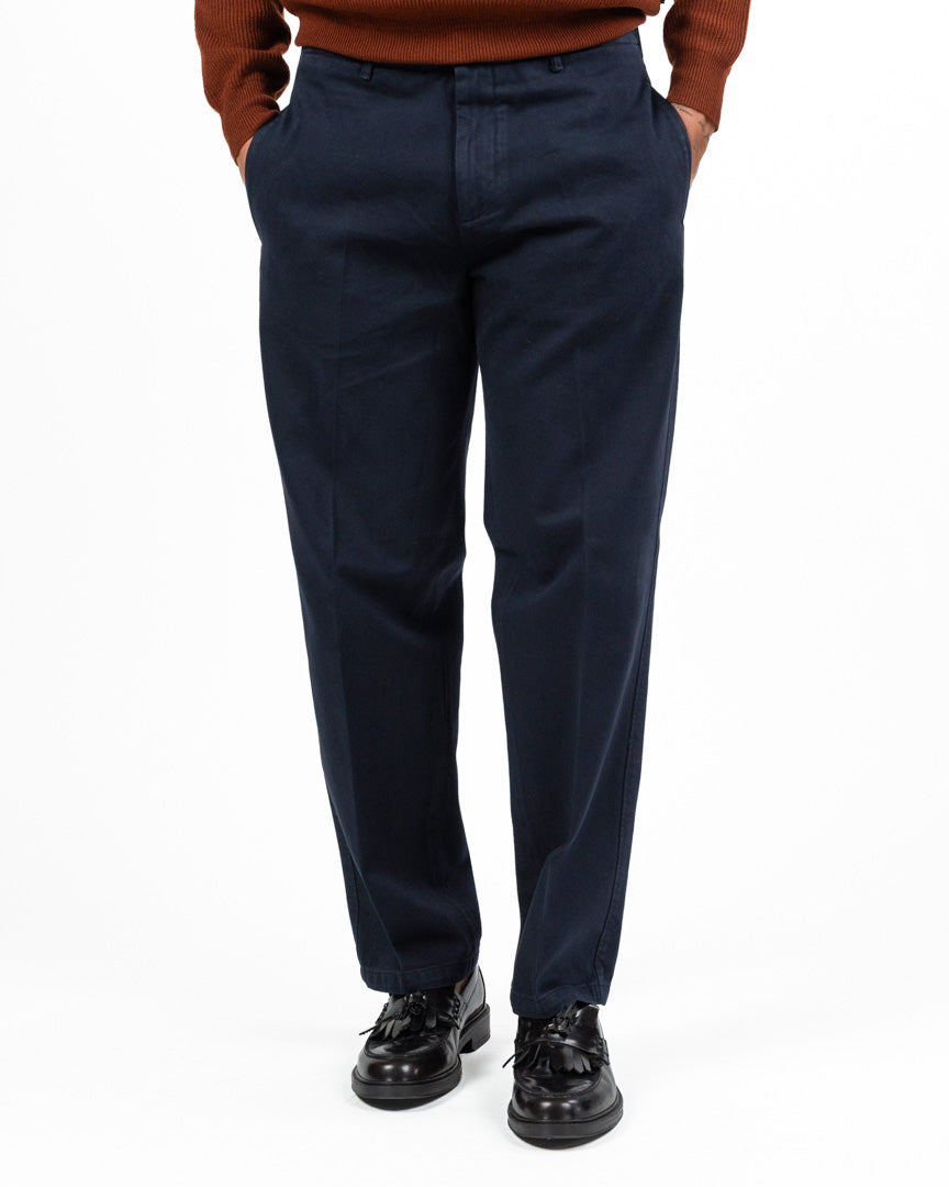 Pantalone Chino in Cotone Tinta Unita - Out Fit