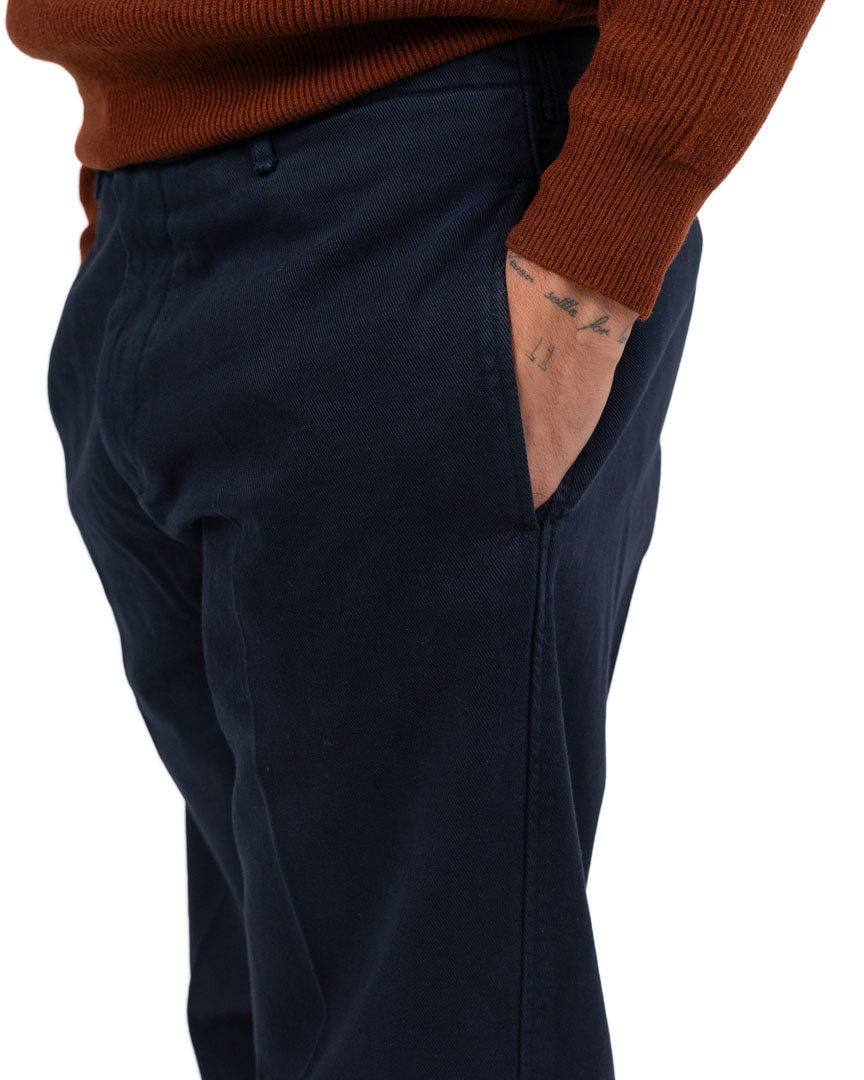 Pantalone Chino in Cotone Tinta Unita - Out Fit