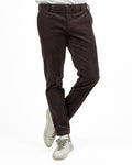Pantaloni Chino in Velluto Costa Fine – Marrone Testa di Moro - At.p.co