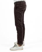 Pantaloni Chino in Velluto Costa Fine – Marrone Testa di Moro - At.p.co