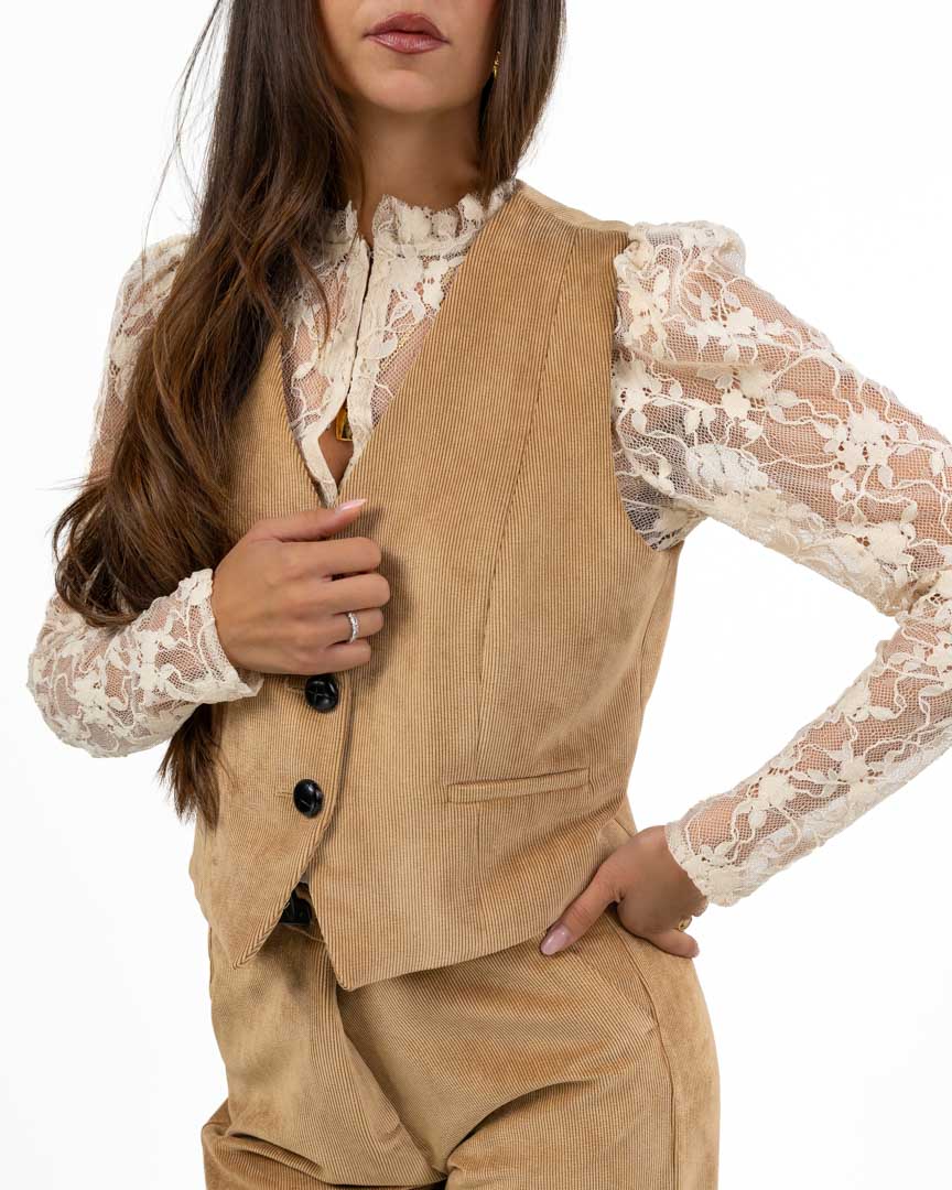 Gilet Sartoriale in Velluto a Coste - Emme Marella