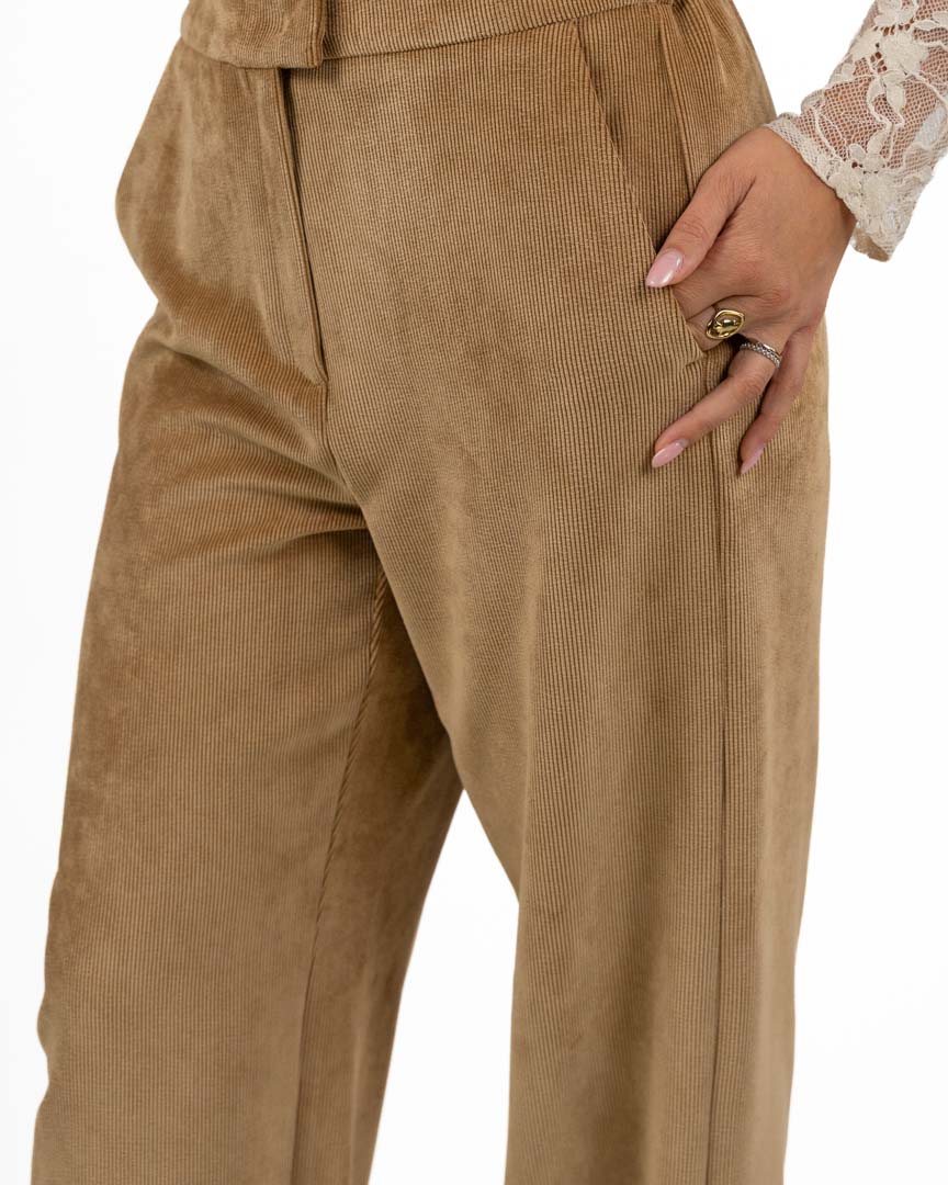 Pantaloni Palazzo in Velluto a Coste - Emme Marella