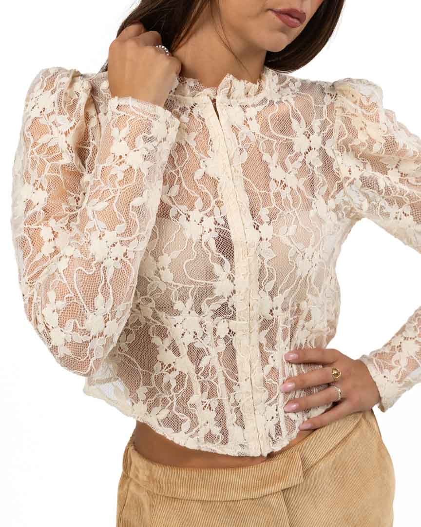 Camicia in Pizzo Cropped - Souvenir