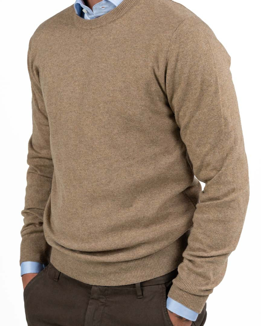 Maglione Girocollo – Nocciola - Roy Roger's