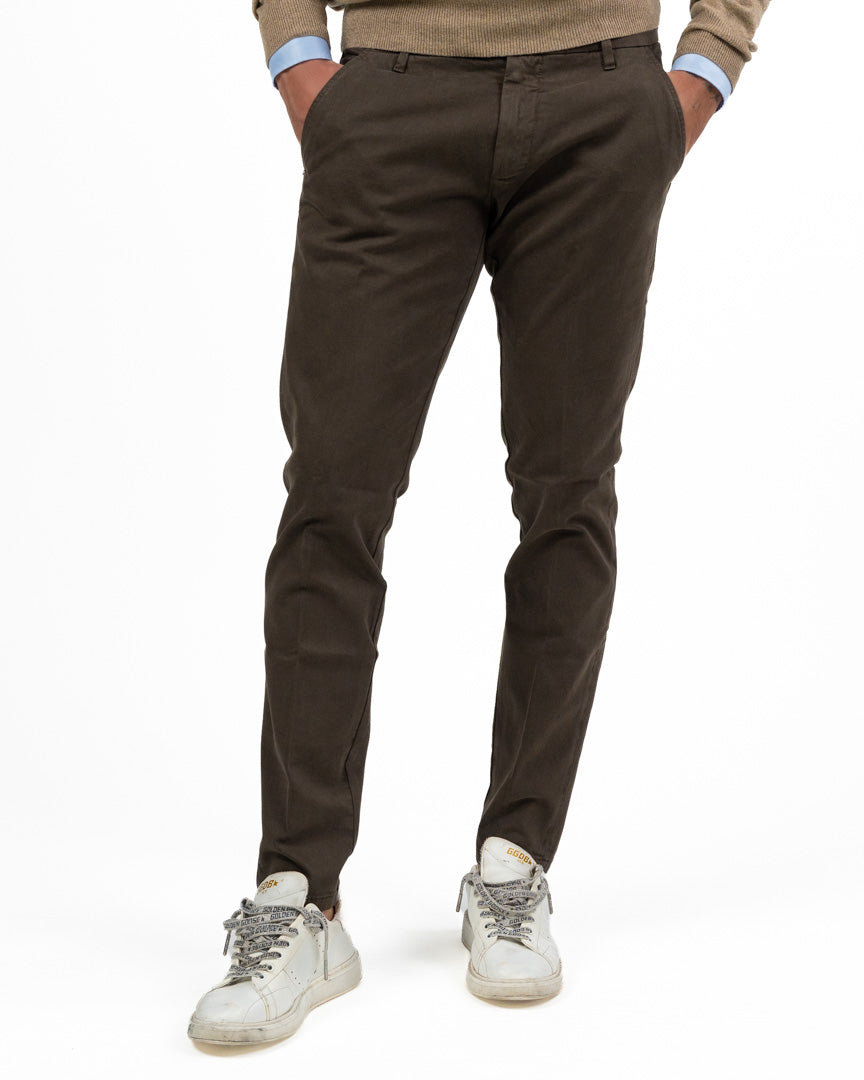 Pantaloni Chino Slim Fit - moro - Roy Roger's