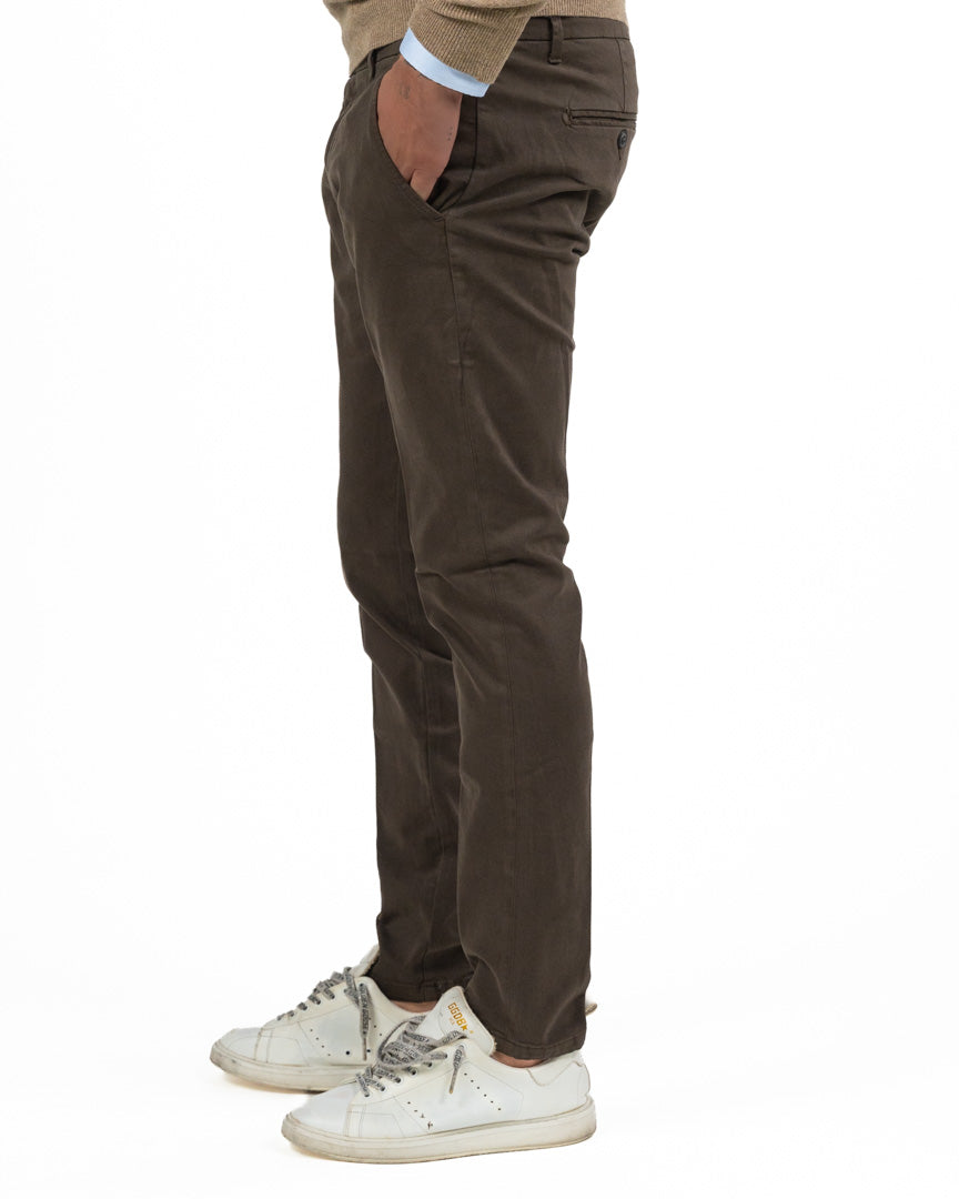Pantaloni Chino Slim Fit - moro - Roy Roger's