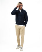 Cardigan Full Zip  – Blu Notte - Unity