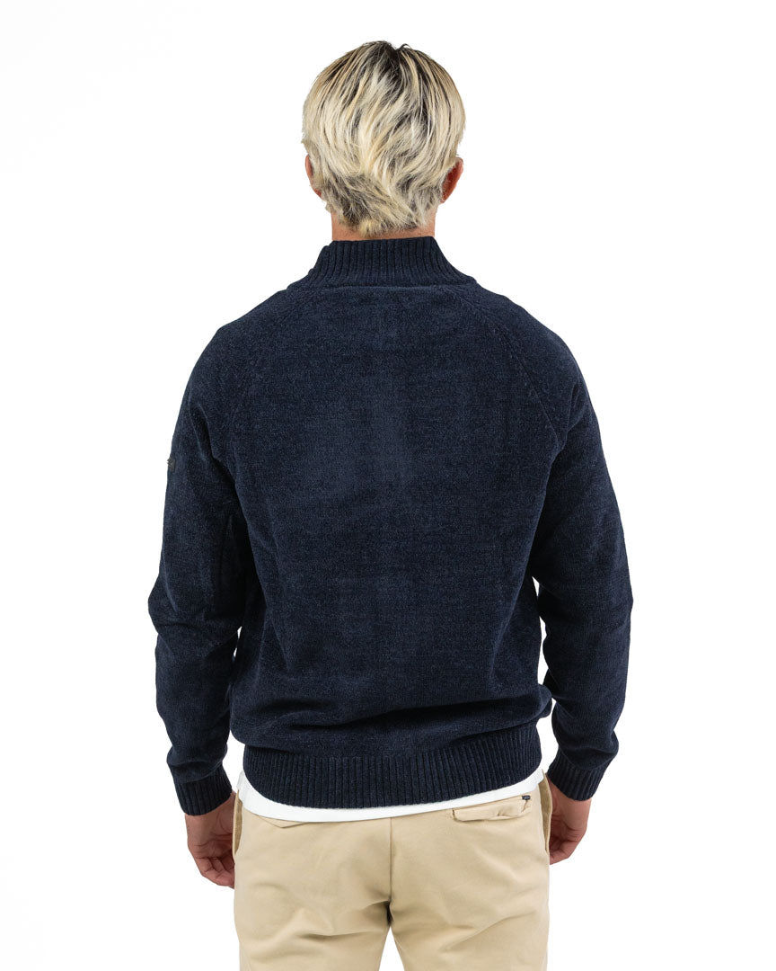 Cardigan Full Zip  – Blu Notte - Unity
