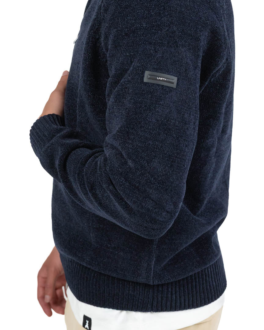 Cardigan Full Zip  – Blu Notte - Unity