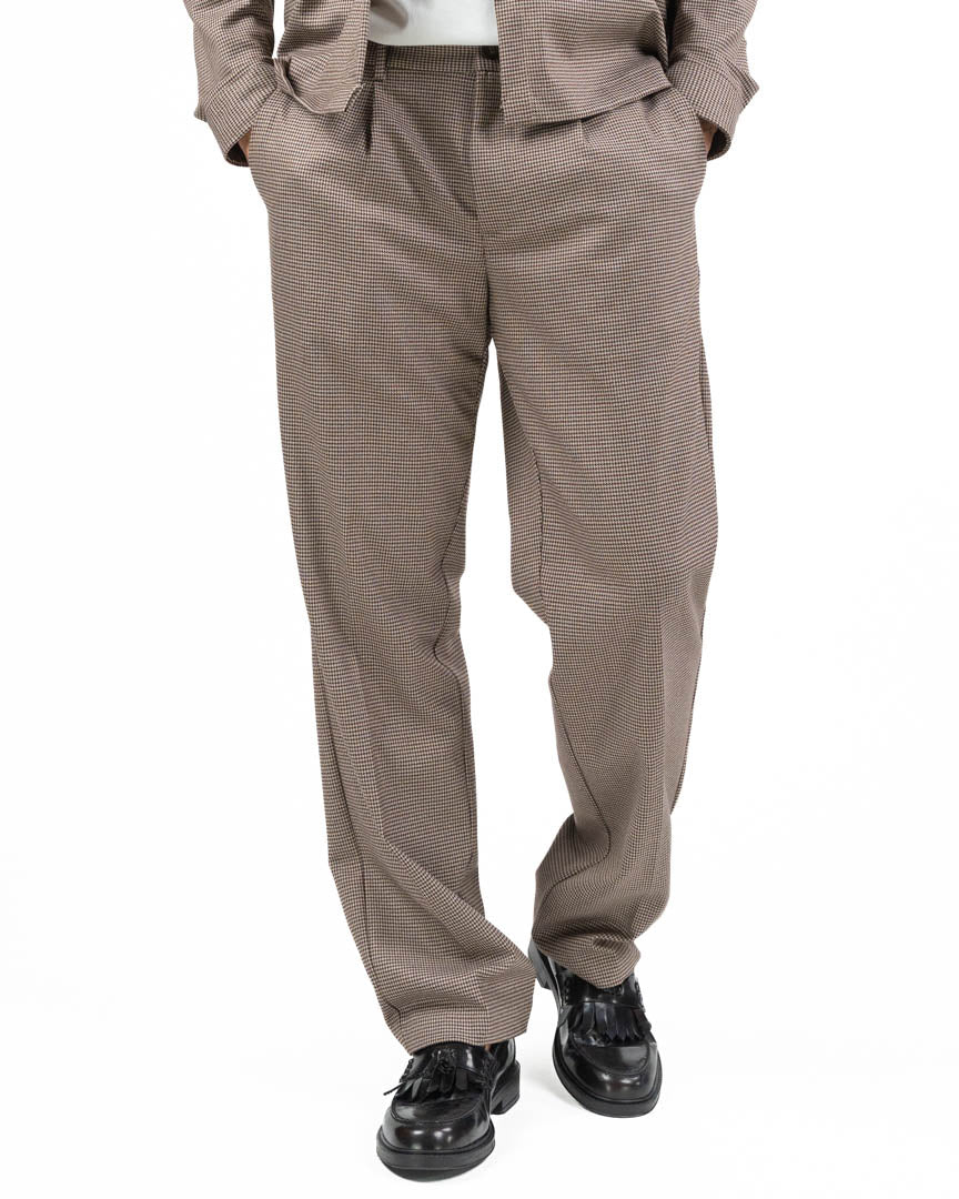 Pantalone Micro Fantasia con Pinces - Over/D