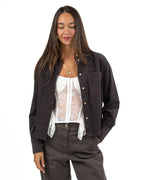 Camicia Overshirt in Velluto - Pennyblack