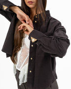 Camicia Overshirt in Velluto - Pennyblack