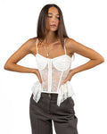 Top Bustino in Pizzo con Volant - Have One