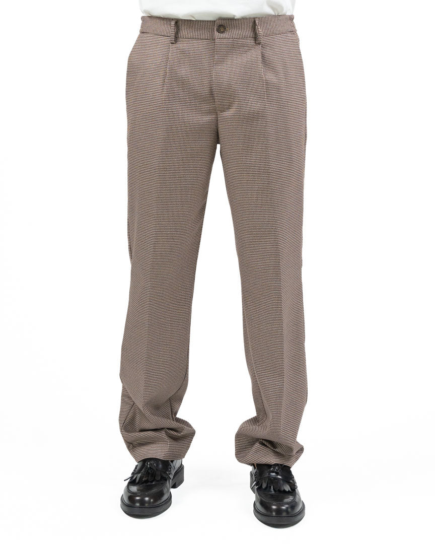 Pantalone Micro Fantasia con Pinces - Over/D
