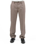 Pantalone Micro Fantasia con Pinces - Over/D