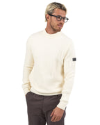 Maglione Girocollo a Coste Barbour International – Avorio - Barbour