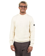 Maglione Girocollo a Coste Barbour International – Avorio - Barbour