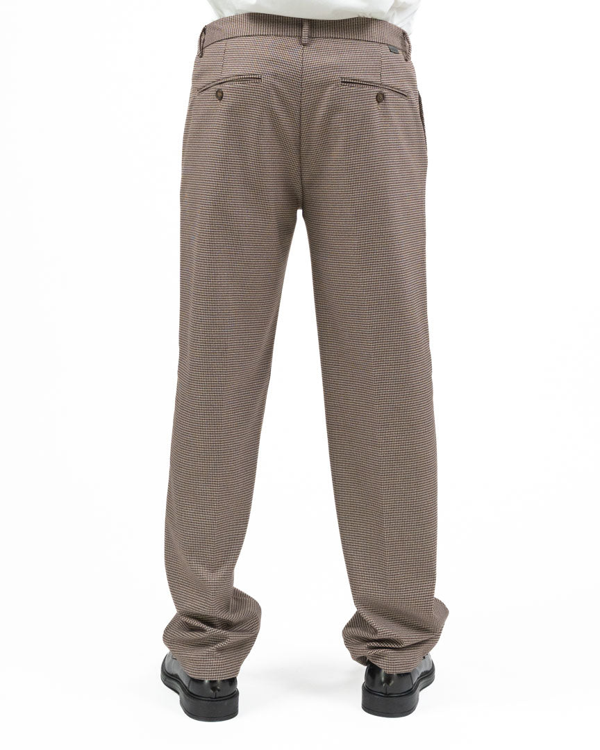 Pantalone Micro Fantasia con Pinces - Over/D