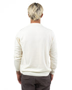 Maglione Girocollo In Maglia Finissima  –  Panna -Roy Roger's