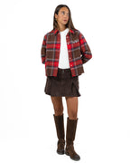 Camicia Crop In Flanella Tartan Patchwork - Roy Roger's