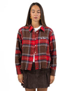 Camicia Crop In Flanella Tartan Patchwork - Roy Roger's