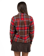 Camicia Crop In Flanella Tartan Patchwork - Roy Roger's