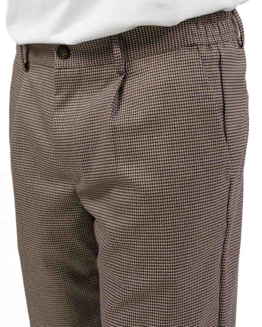 Pantalone Micro Fantasia con Pinces - Over/D
